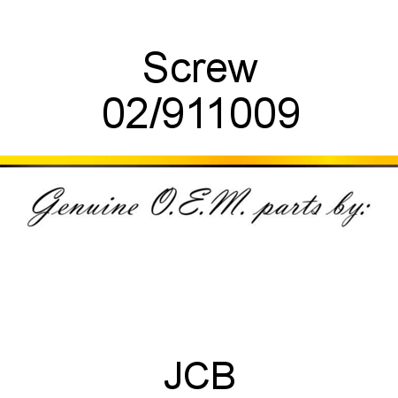 Screw 02/911009
