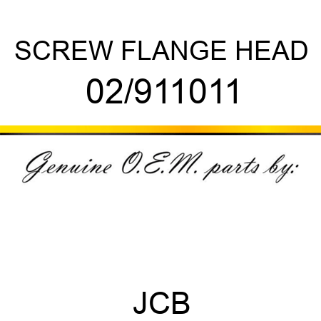 SCREW FLANGE HEAD 02/911011