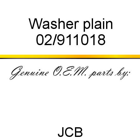 Washer, plain 02/911018
