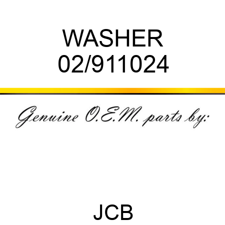 WASHER 02/911024