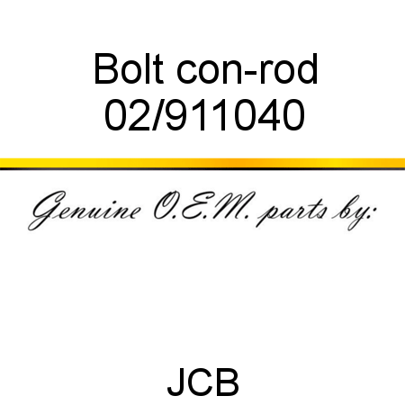 Bolt, con-rod 02/911040