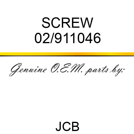 SCREW 02/911046