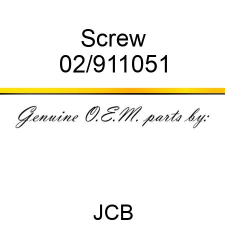 Screw 02/911051