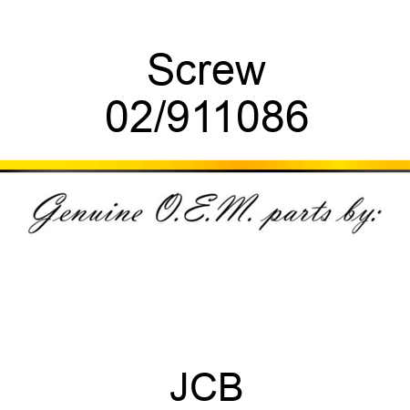 Screw 02/911086