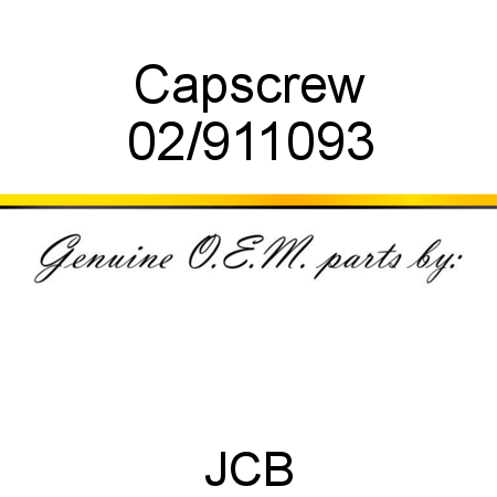 Capscrew 02/911093
