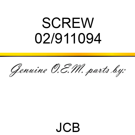 SCREW 02/911094