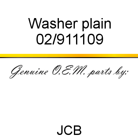 Washer, plain 02/911109