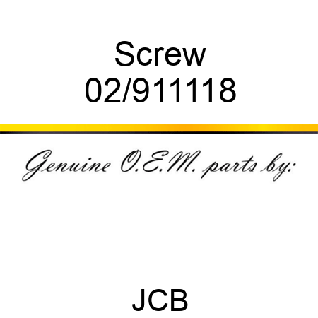 Screw 02/911118