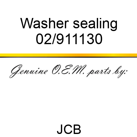 Washer sealing 02/911130