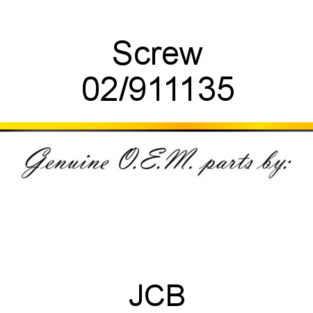 Screw 02/911135