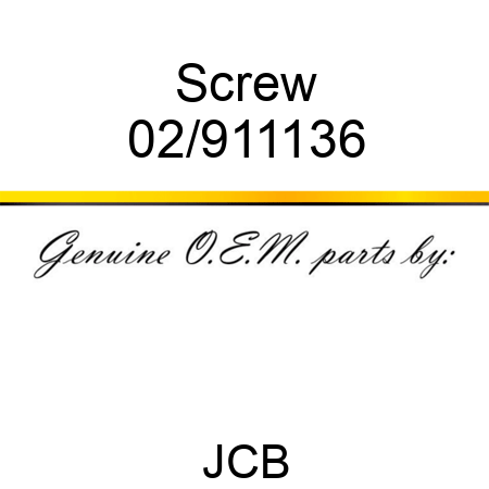 Screw 02/911136