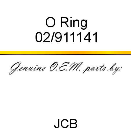 O Ring 02/911141