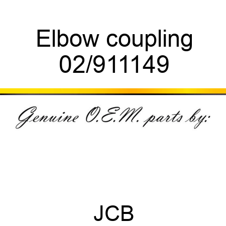 Elbow coupling 02/911149