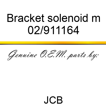 Bracket solenoid m 02/911164