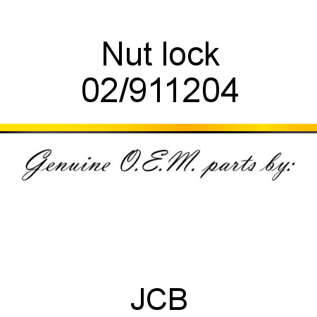 Nut, lock 02/911204