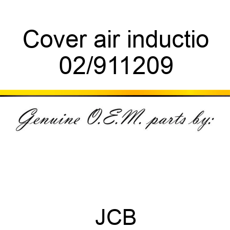 Cover air inductio 02/911209