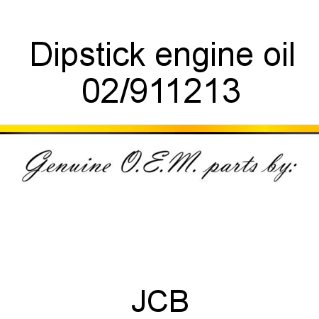 Dipstick, engine oil 02/911213