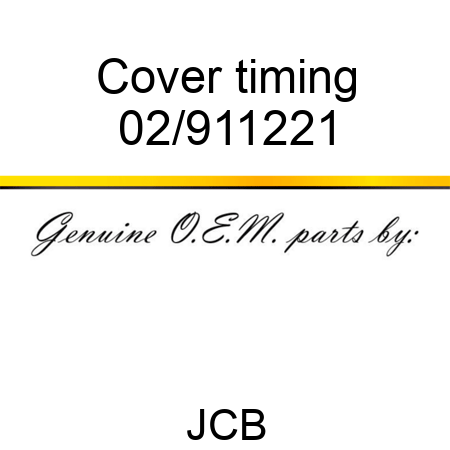 Cover timing 02/911221