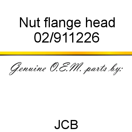 Nut, flange head 02/911226