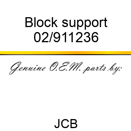 Block support 02/911236