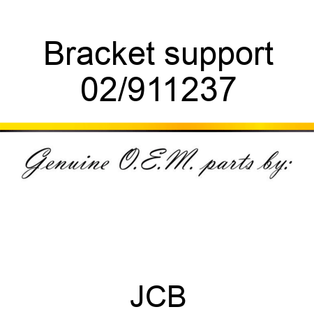 Bracket support 02/911237