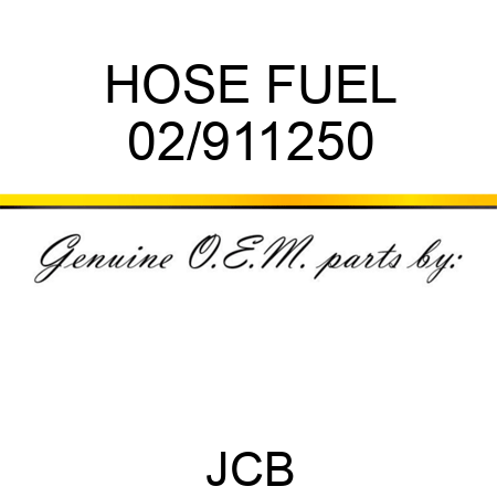 HOSE FUEL 02/911250