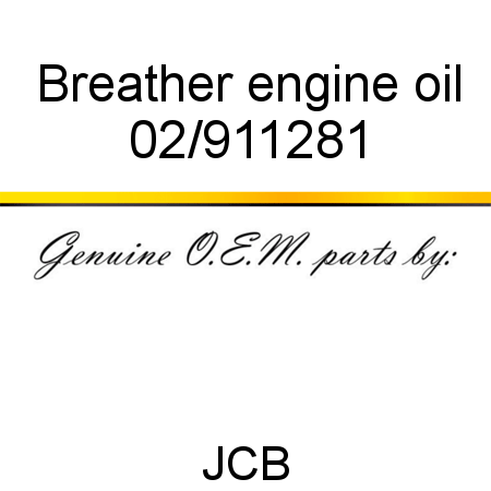 Breather, engine oil 02/911281