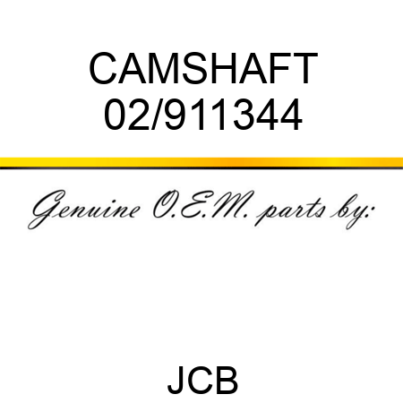 CAMSHAFT 02/911344