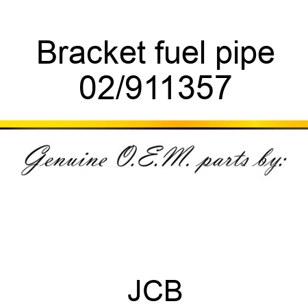 Bracket fuel pipe 02/911357