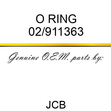 O RING 02/911363