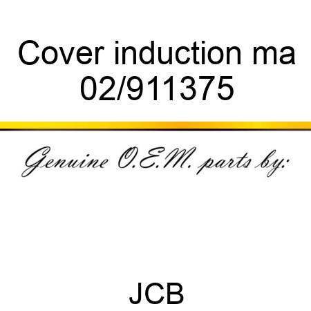 Cover induction ma 02/911375