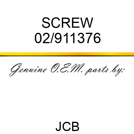 SCREW 02/911376