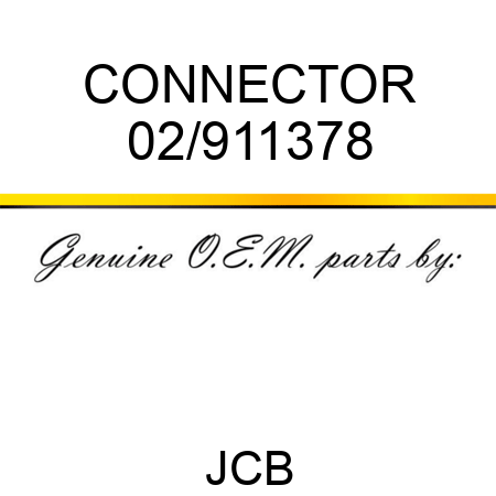 CONNECTOR 02/911378