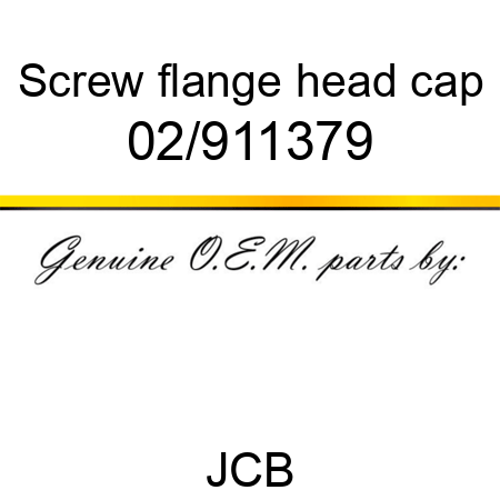 Screw, flange head cap 02/911379