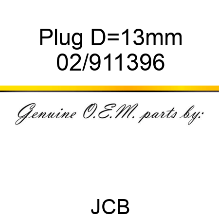 Plug D=13mm 02/911396