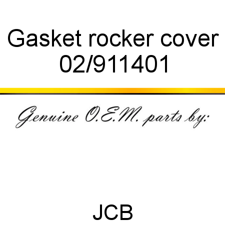 Gasket, rocker cover 02/911401