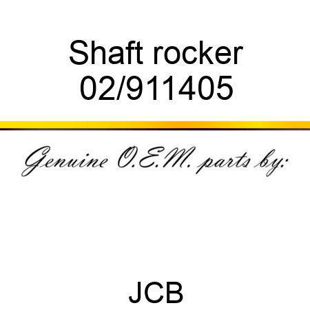 Shaft rocker 02/911405