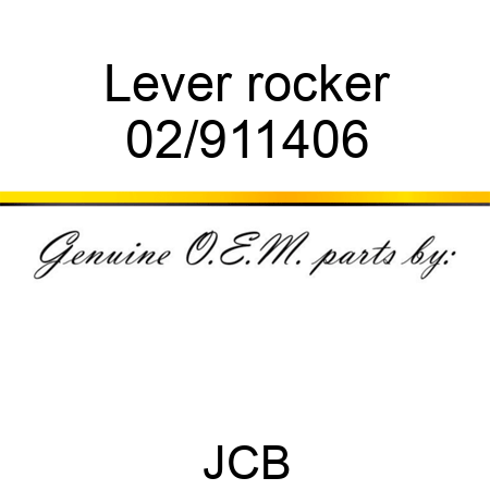 Lever rocker 02/911406