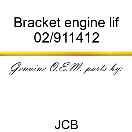 Bracket engine lif 02/911412