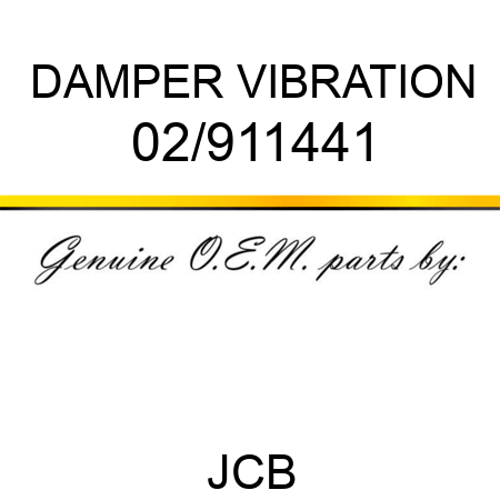 DAMPER VIBRATION 02/911441