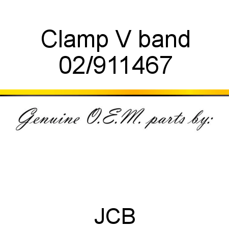 Clamp, V band 02/911467