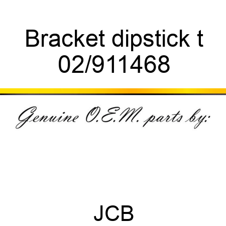 Bracket dipstick t 02/911468