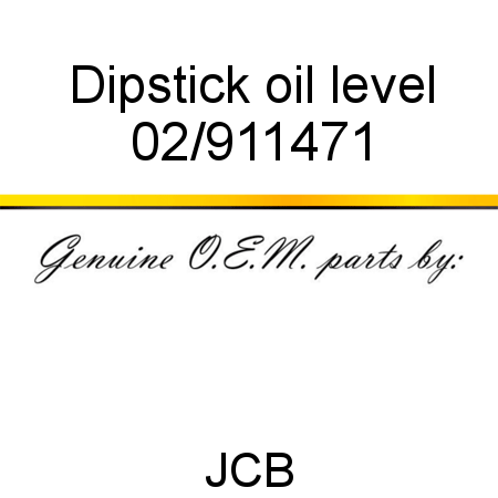 Dipstick, oil level 02/911471