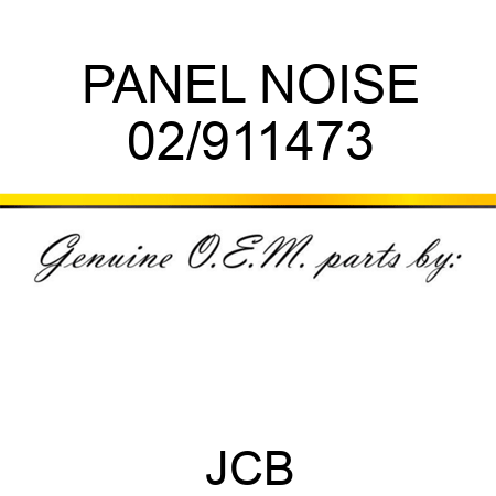 PANEL NOISE 02/911473