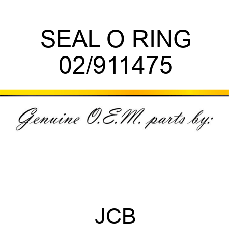 SEAL O RING 02/911475