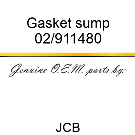 Gasket sump 02/911480