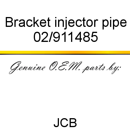 Bracket, injector pipe 02/911485