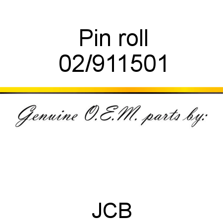 Pin, roll 02/911501