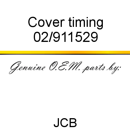 Cover, timing 02/911529
