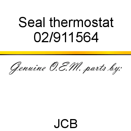 Seal, thermostat 02/911564